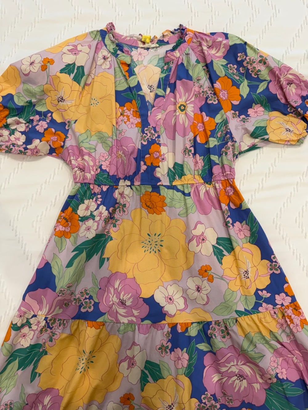 Floral Tiered women’s Dress - Multicolor
